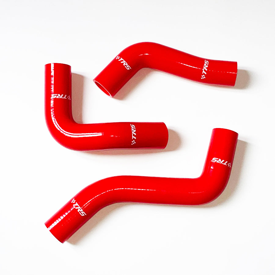 TRS Silicone Radiator Hose for Mazda Roadstar MX-5 Miata 1.6L 1600CC 1990-1993 (Red)