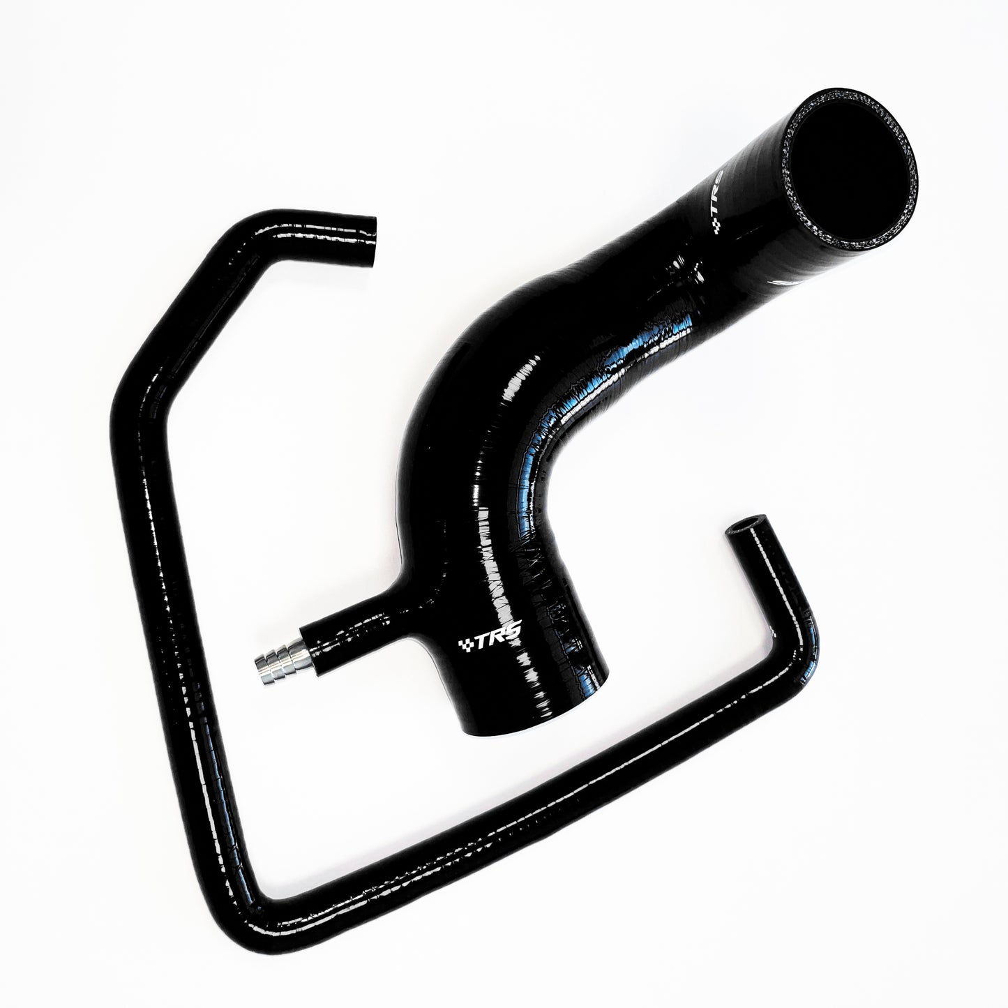 TRS Racing Direct Route Silicone Airbox Induction Hose Kit For Vauxhall Astra G MK4 GSI SRI 2.0 16V Z20LET 70mm ID BLACK