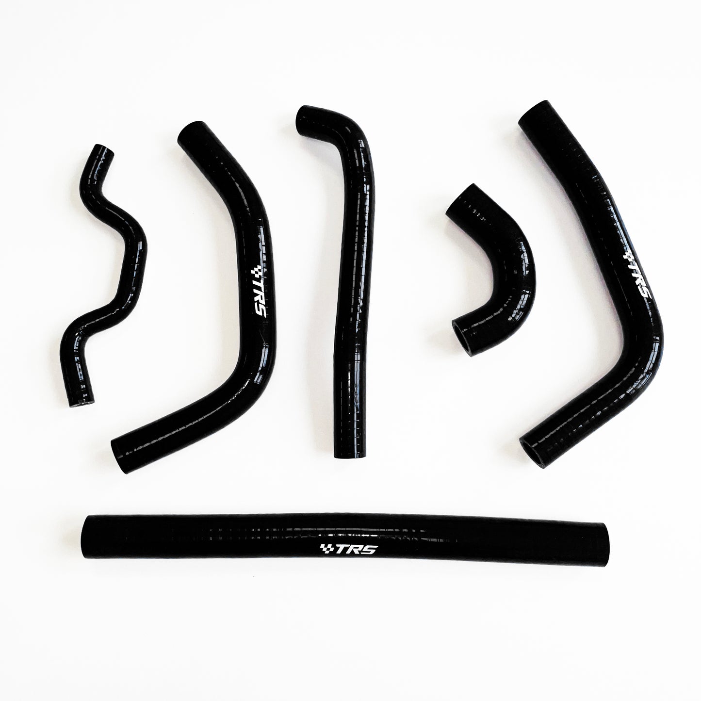 TRS Silicone Coolant Radiator Hose for Kawasaki KX250F KXF250 2009-2016 (Black)