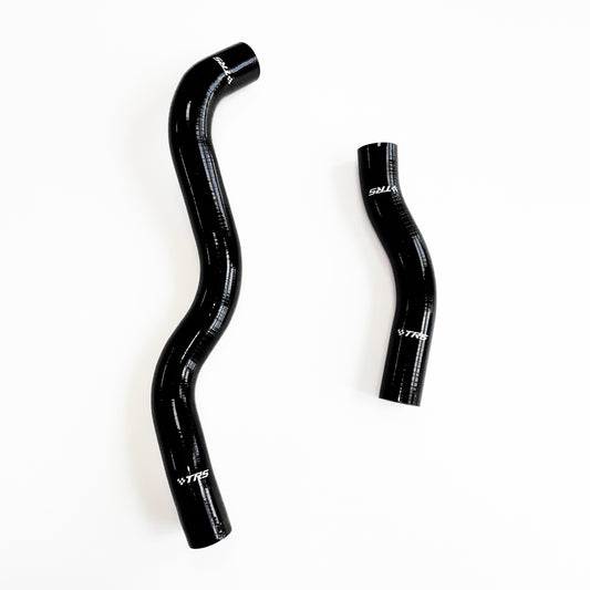 TRS Silicone Radiator Heater Hose Kit Fit for Mitsubishi Lancer Evolution EVO 1-3 CD9A CE9A 4G63 92-96 (Black)