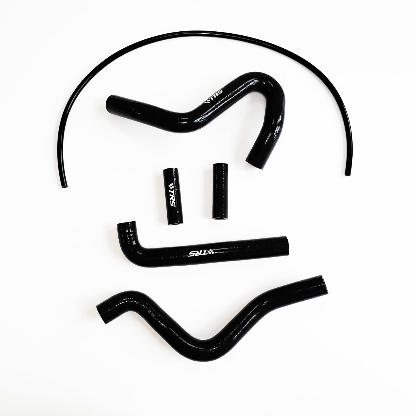 TRS Radiator Hose Kit for Dirt Bike Kawasaki KX250 94-02 (Black)