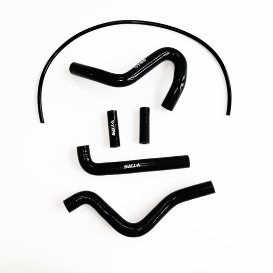 TRS Radiator Hose Kit for Dirt Bike Kawasaki KX250 94-02 (Black)
