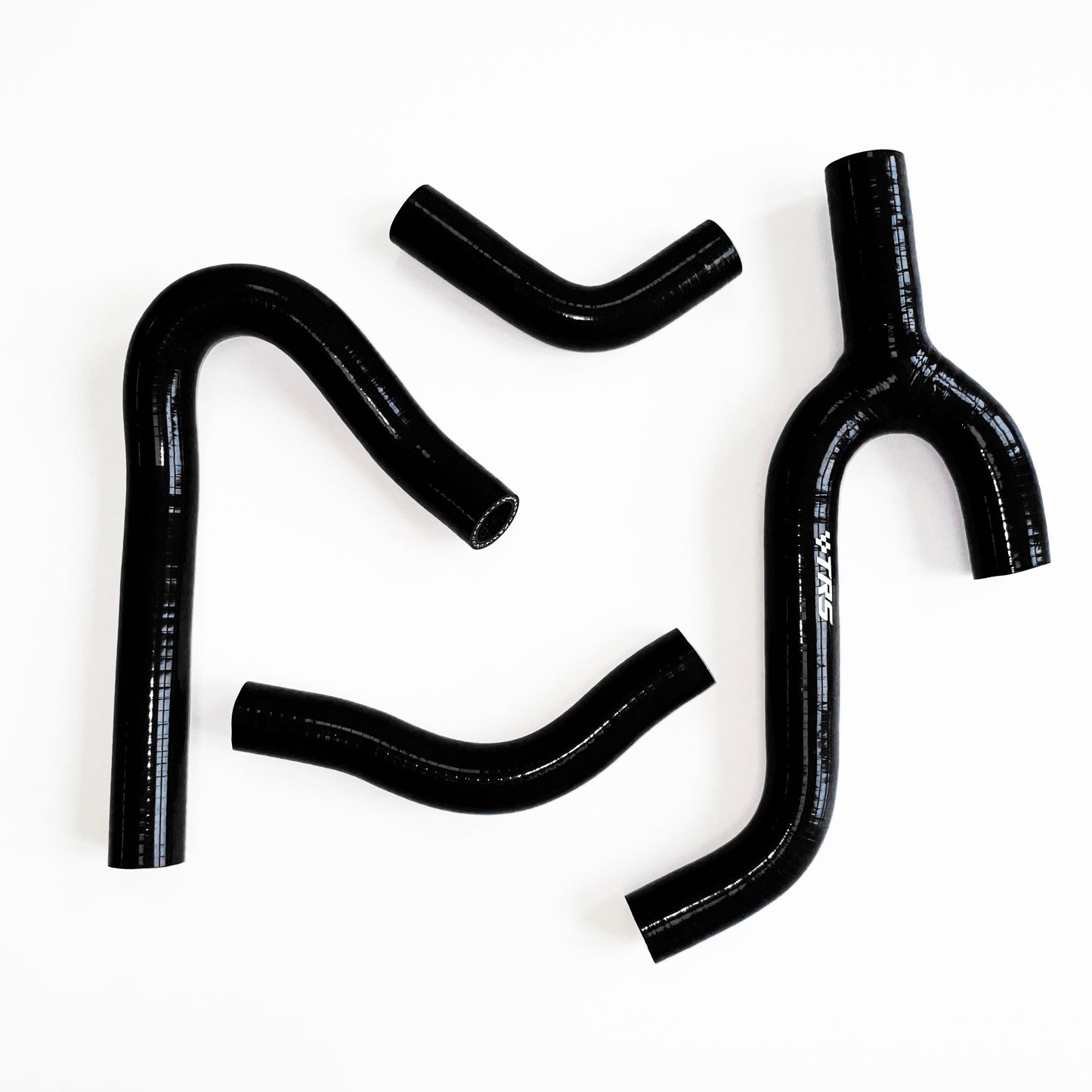TRS Silicone Radiator Hose Kit Compatible with KTM 250 300 380 Ktm mxc 98-02 (Black)
