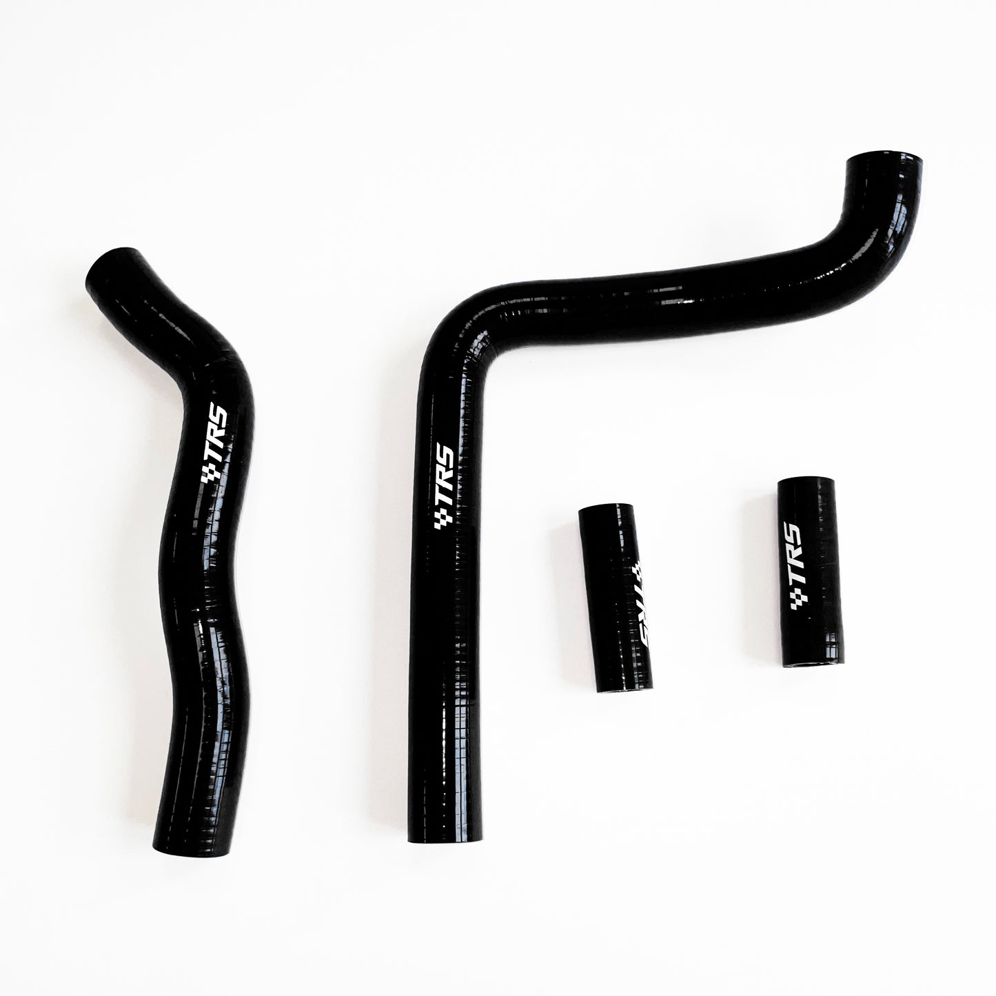 TRS Motorcycle Silicone Radiator Hose for Kawasaki KX250 2 Stroke 04-07 (Black)