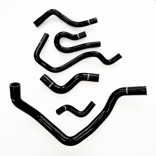 TRS Silicone Radiator Hose Pipe Kit Fit Honda Civic D-Series D15 D16 EG EK 92-00 28mm (Black)