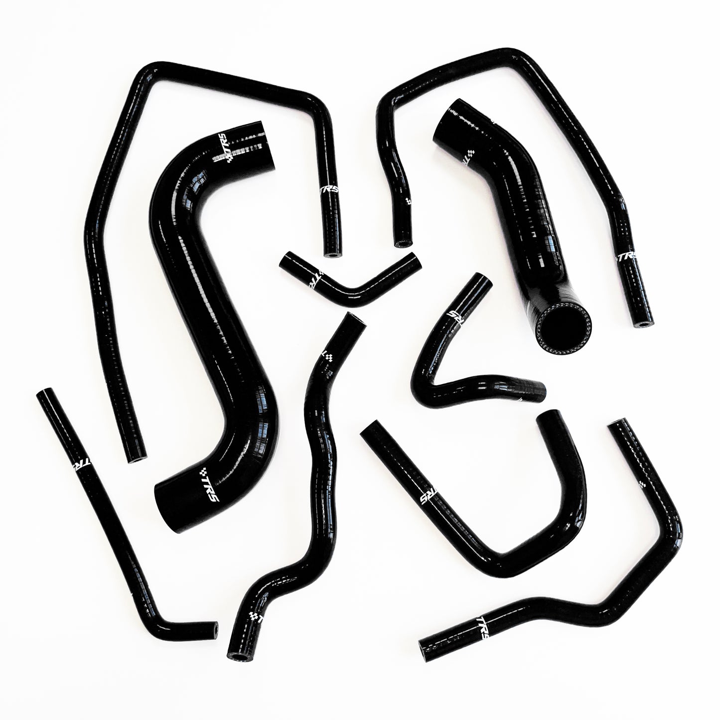 TRS Silicone Radiator Hose KIT for Subaru Impreza WRX STi GDA GDB EJ207 2000-2007 (Black)