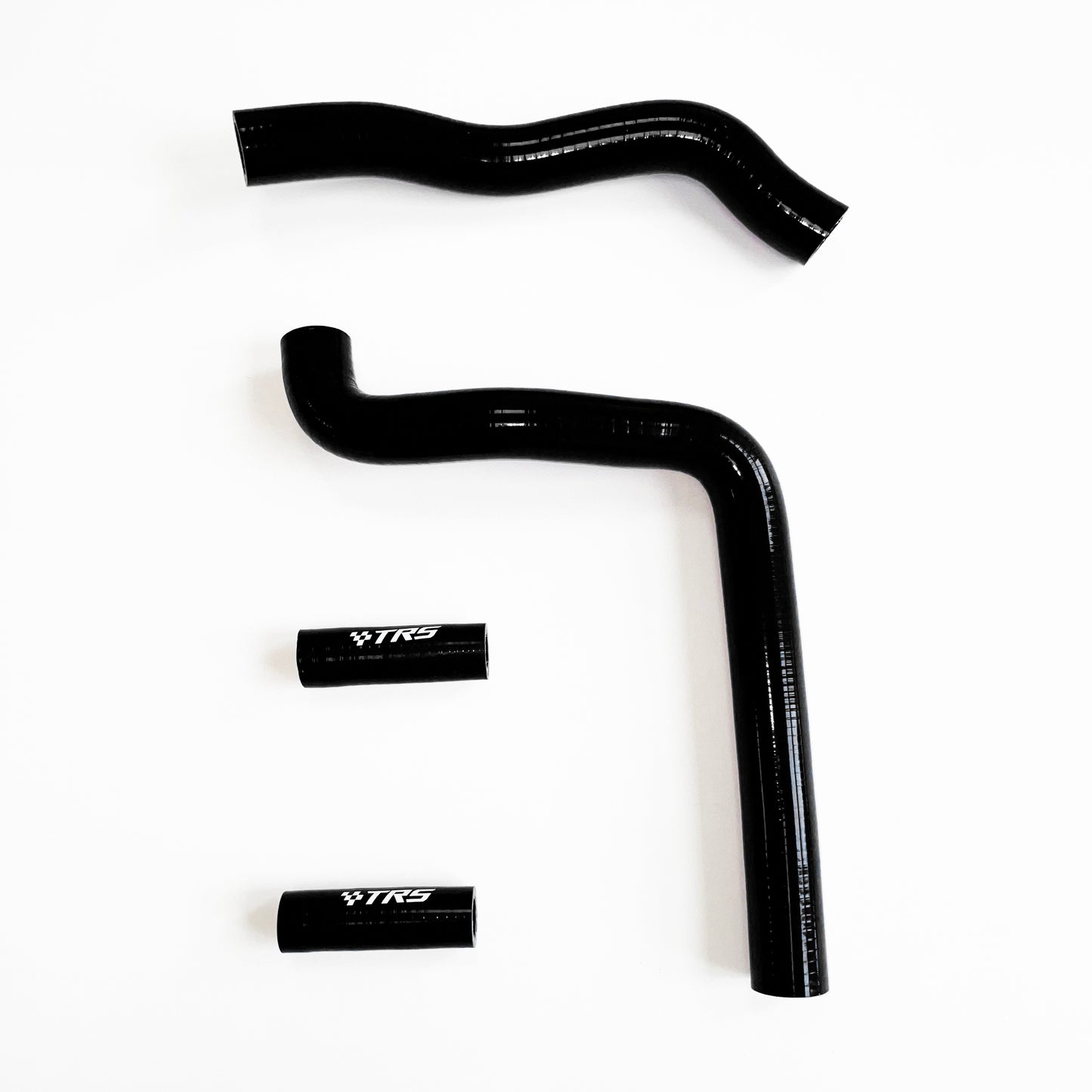 TRS Motorcycle Silicone Radiator Hose for Kawasaki KX250 2 Stroke 04-07 (Black)