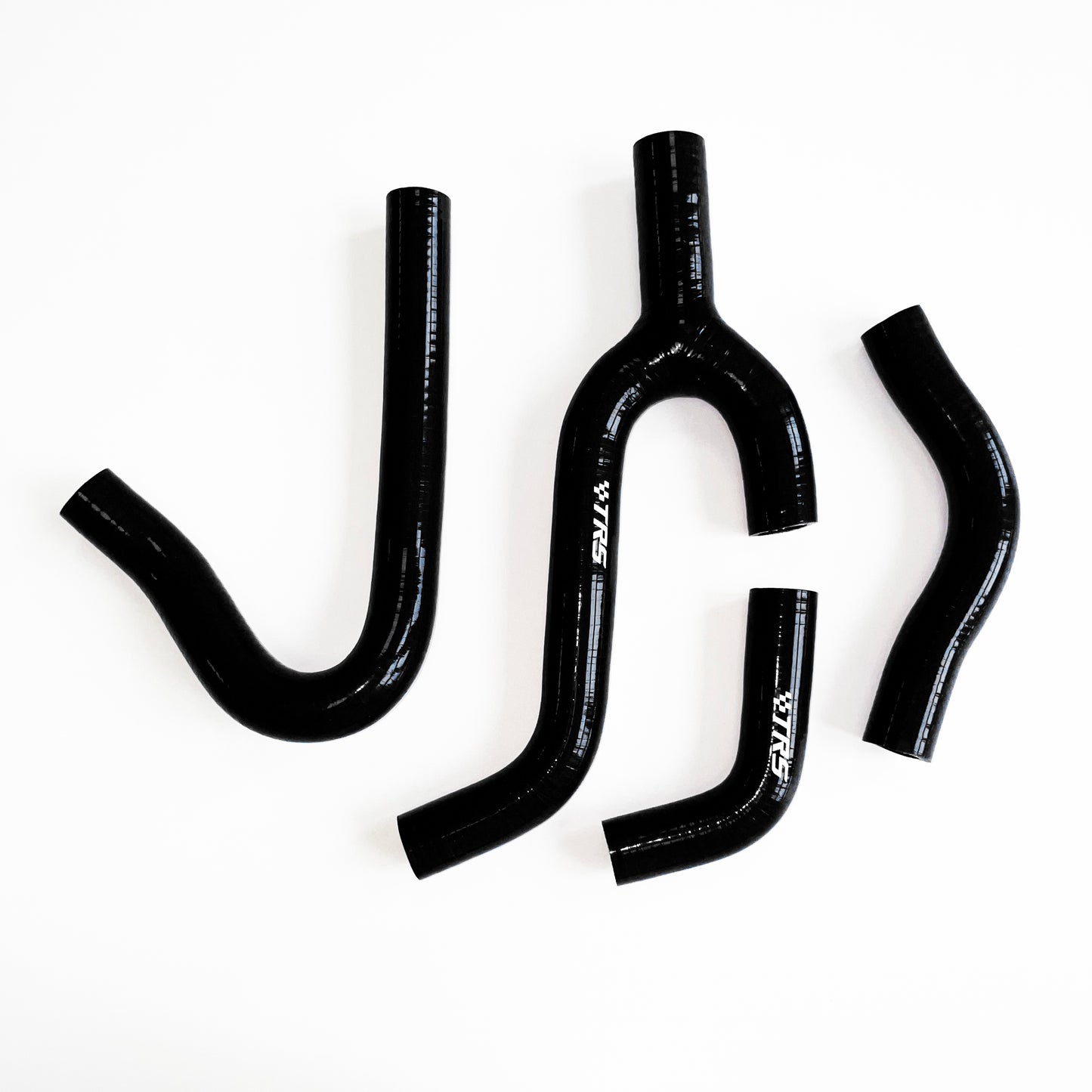 TRS Silicone Radiator Hose Kit Compatible with KTM 250 300 380 Ktm mxc 98-02 (Black)