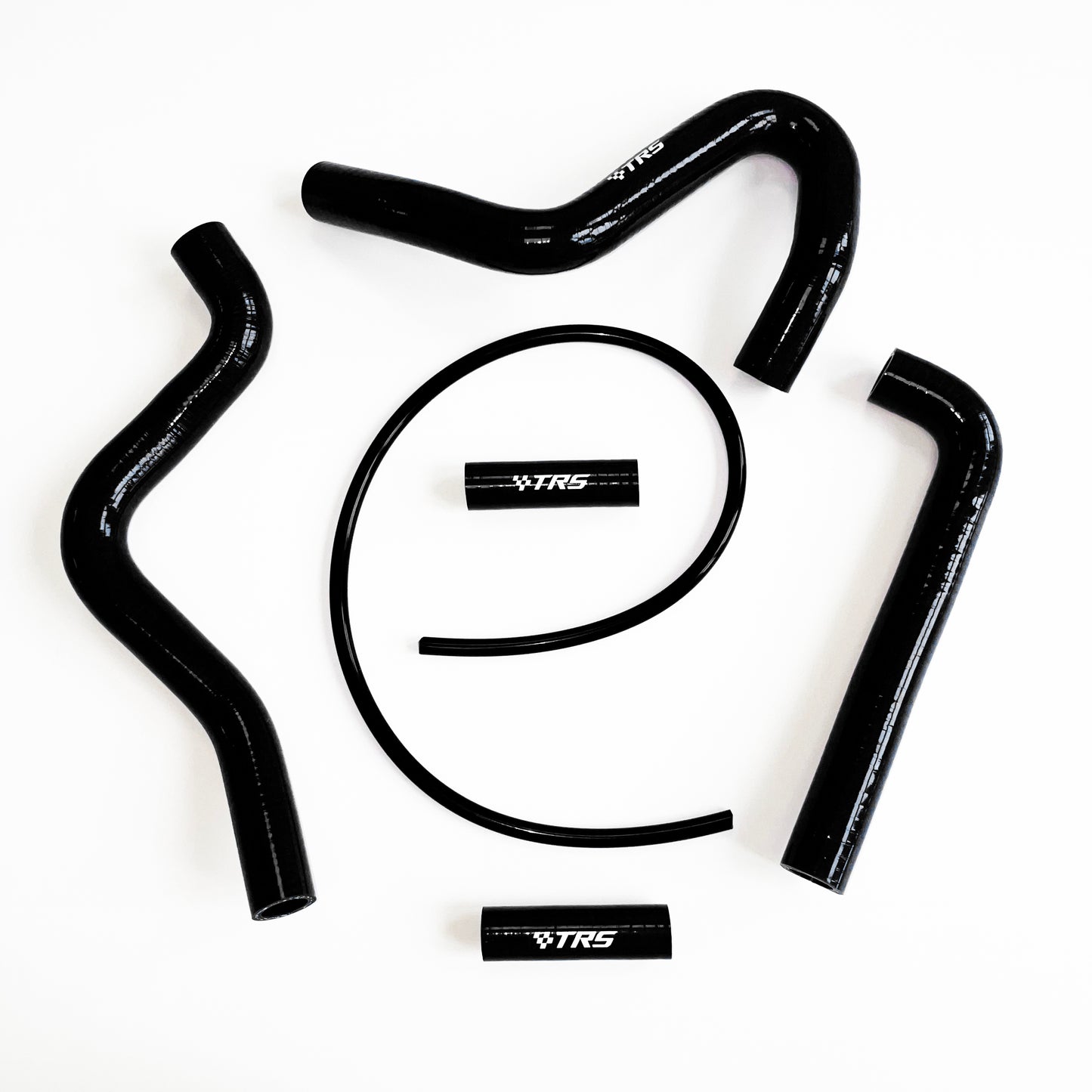 TRS Radiator Hose Kit for Dirt Bike Kawasaki KX250 94-02 (Black)
