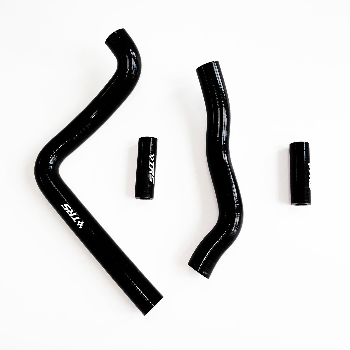 TRS Motorcycle Silicone Radiator Hose for Kawasaki KX250 2 Stroke 04-07 (Black)