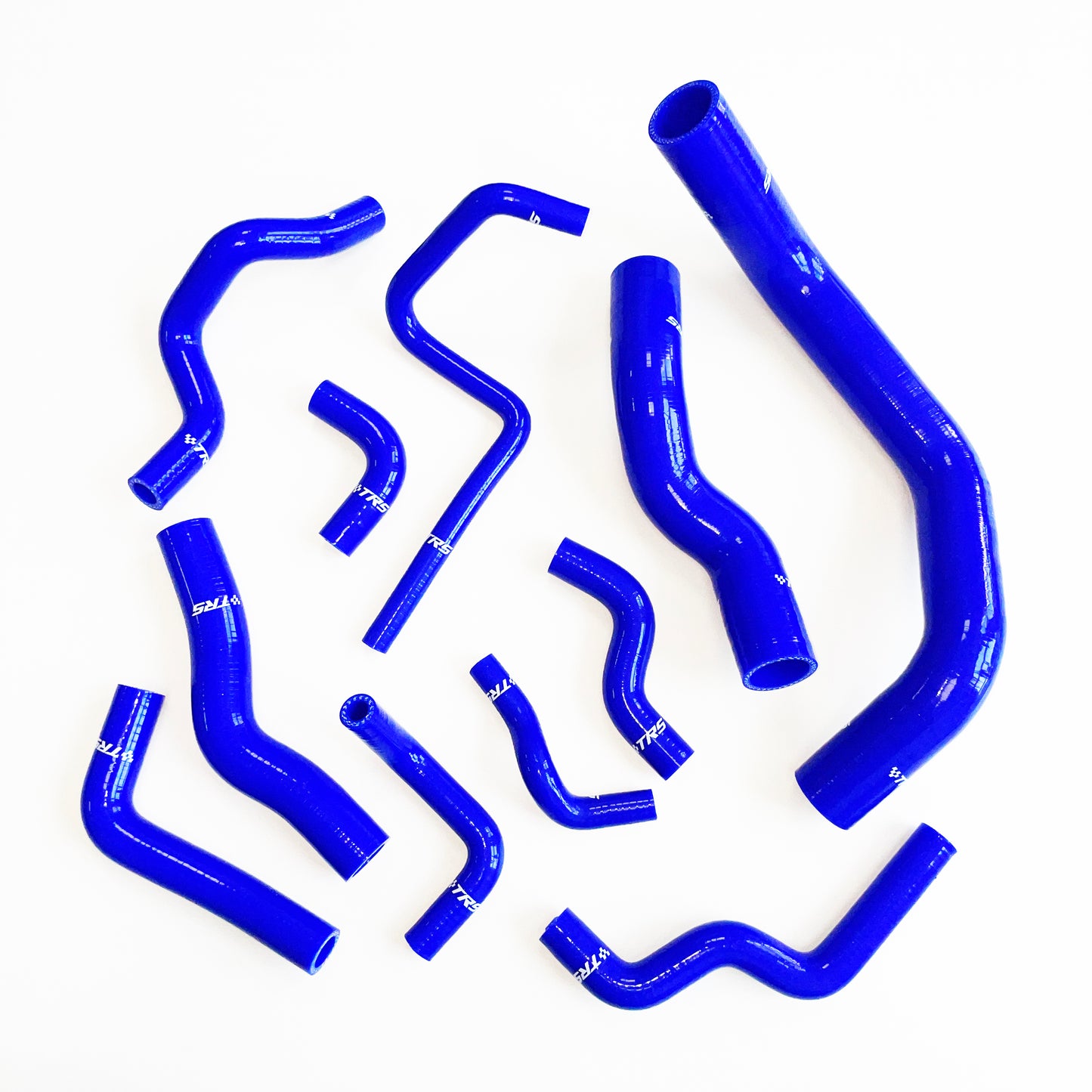 TRS Silicone Radiator Heater Hose Kit Fit for Nissan Silvia 200SX 240SX S13 S14 S15 SR20DET (Blue)