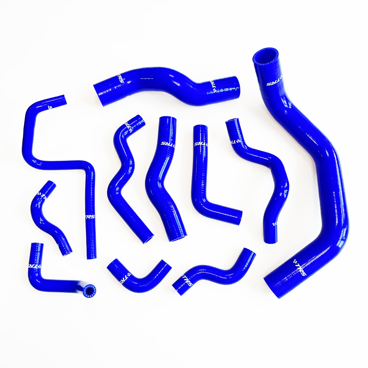 TRS Silicone Radiator Heater Hose Kit Fit for Nissan Silvia 200SX 240SX S13 S14 S15 SR20DET (Blue)