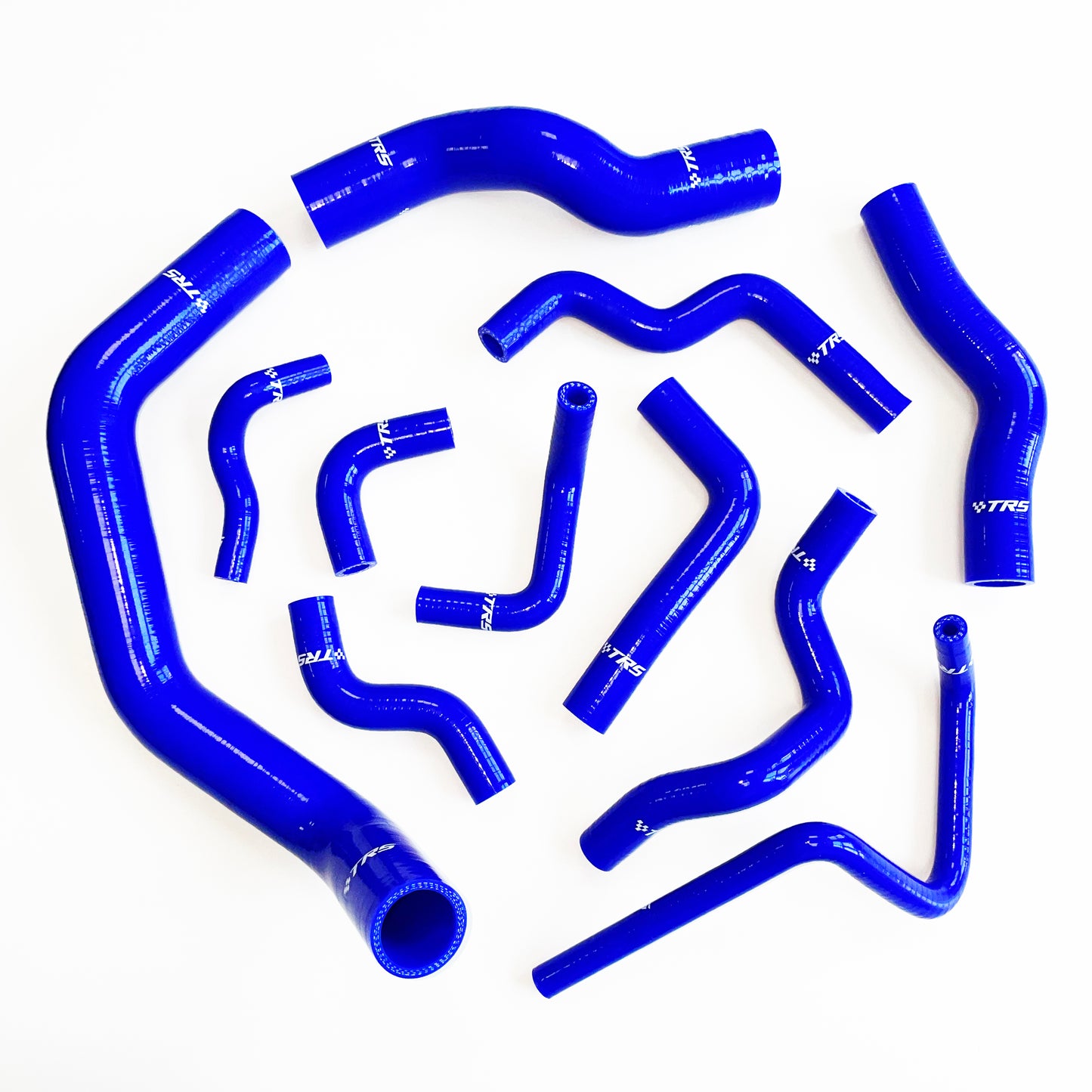 TRS Silicone Radiator Heater Hose Kit Fit for Nissan Silvia 200SX 240SX S13 S14 S15 SR20DET (Blue)