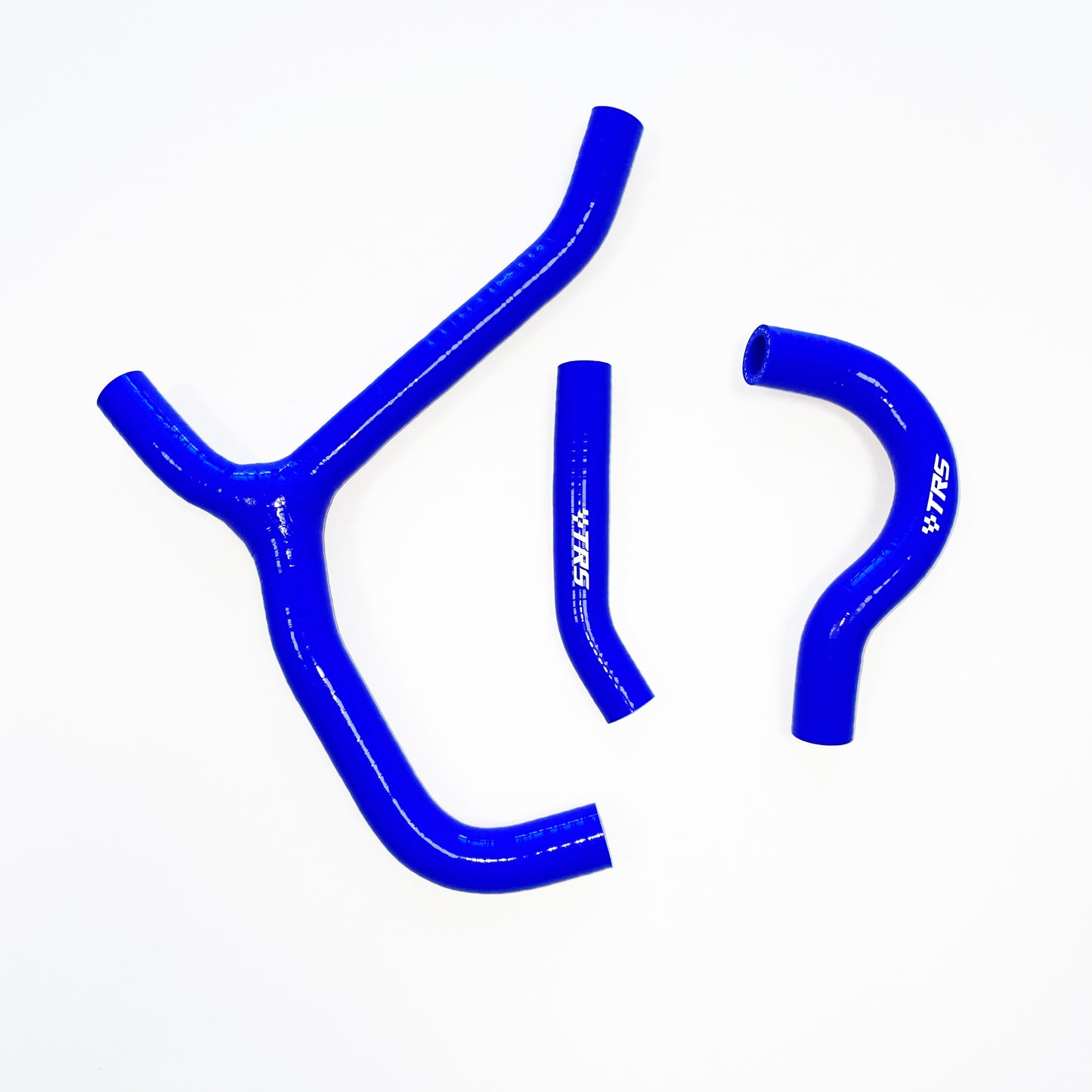 TRS Racing Silicone Radiator Coolant Y Hoses Kit Compatible With HONDA CRF250R CRF 250R 2014-2017 BLUE
