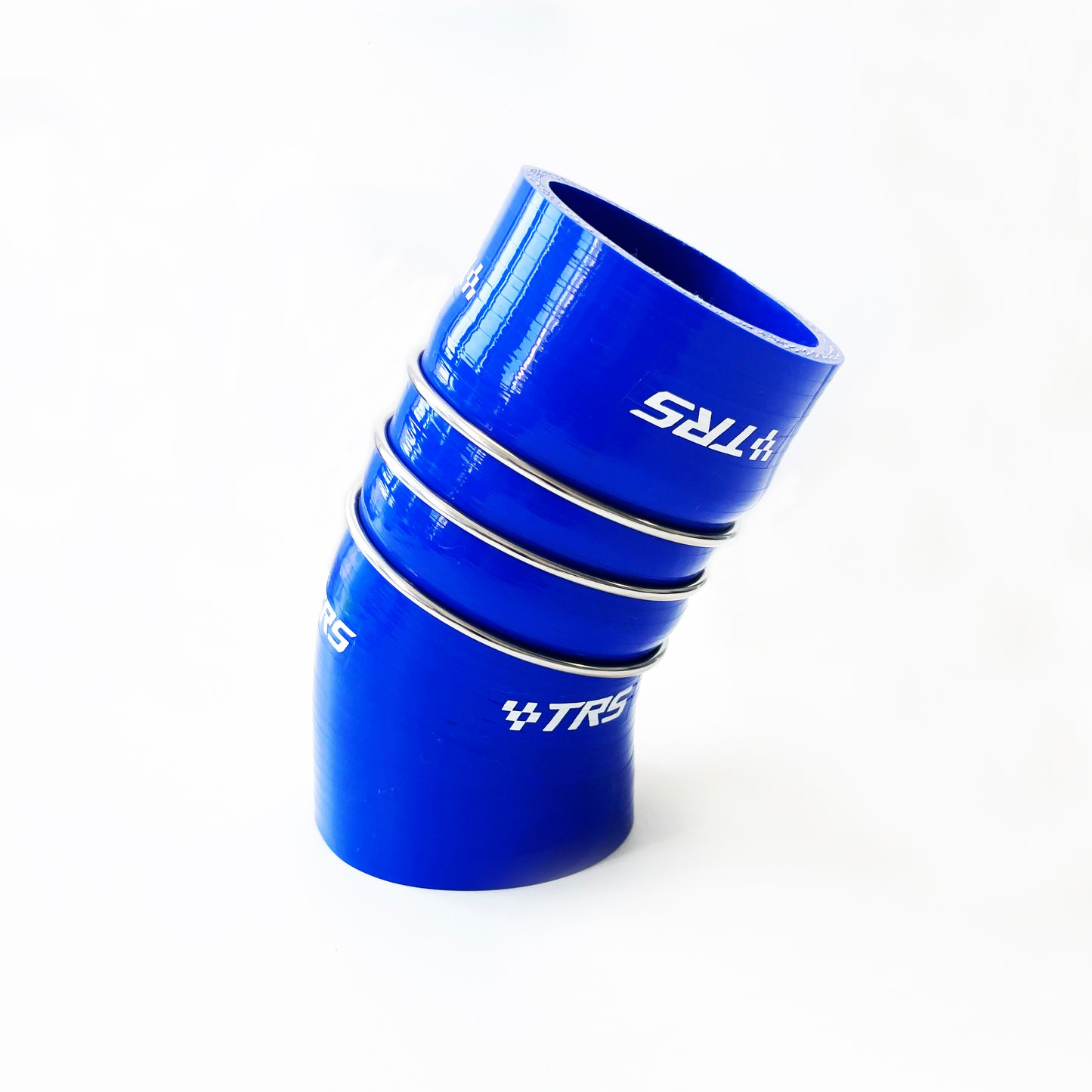 TRS Stainless steel reinforcement Silicone intercooler Boost Hose for BMW 335D E90 E91 E92 E93 (Blue)
