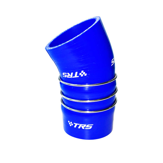 TRS Stainless steel reinforcement Silicone intercooler Boost Hose for BMW 335D E90 E91 E92 E93 (Blue)