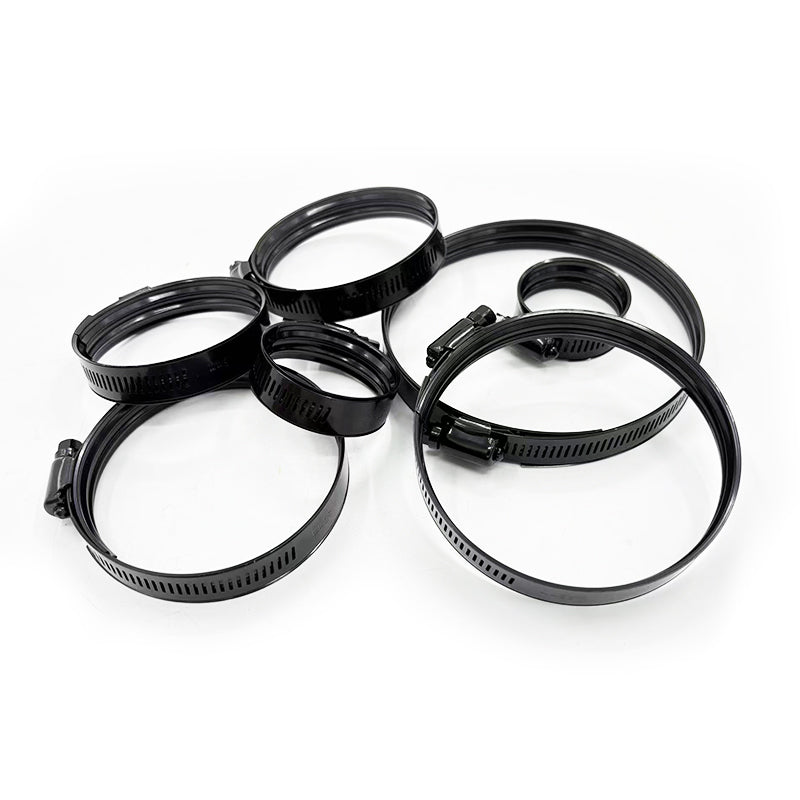 2Pcs Stainless Steel Dual-Bead Boost Clamps with Electrophoretic Coating and Inner Shield