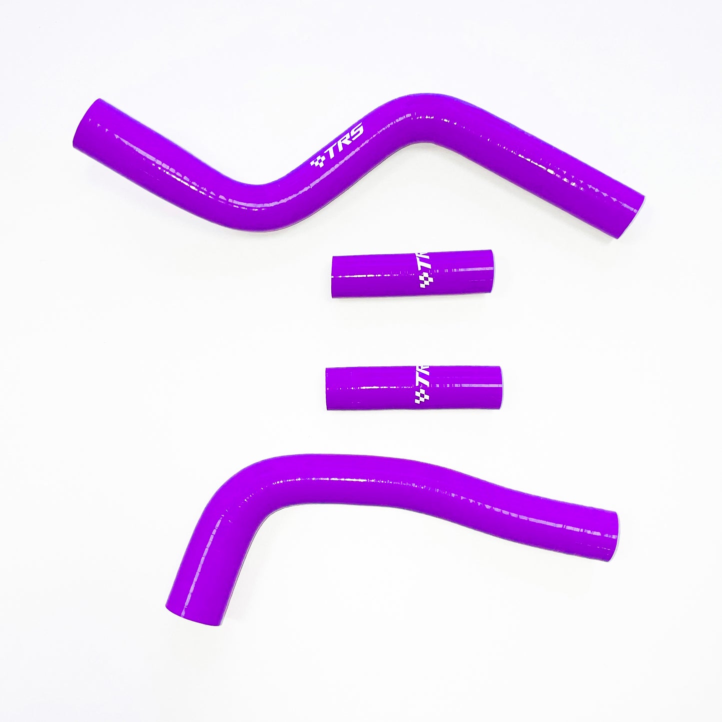 Kit de durites de radiateur en silicone TRS pour Yamaha YZ125 2002-2015 (rouge)