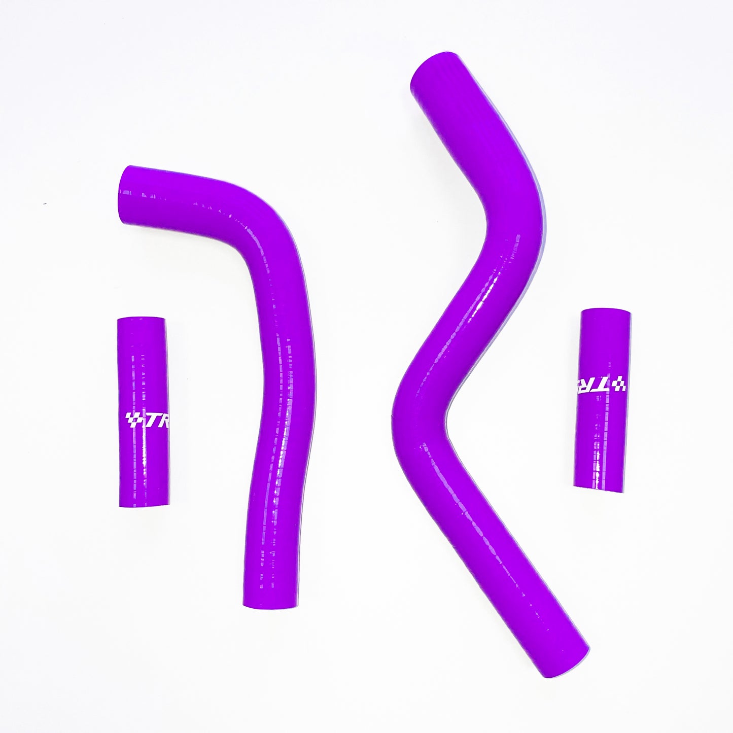 Kit de durites de radiateur en silicone TRS pour Yamaha YZ125 2002-2015 (rouge)
