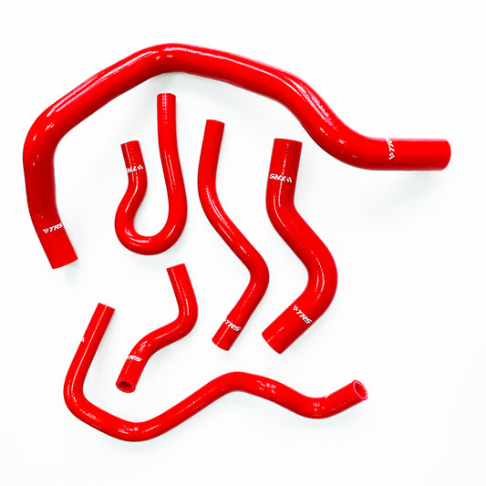 TRS Silicone Radiator Hose Kit for Honda Civic D-Series D15 D16 EG EK TT1303CWH (Red)