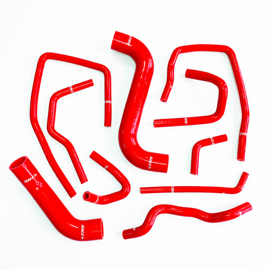 TRS Silicone Radiator Hose KIT for Subaru Impreza WRX STi GDA GDB EJ207 2000-2007 (Red)