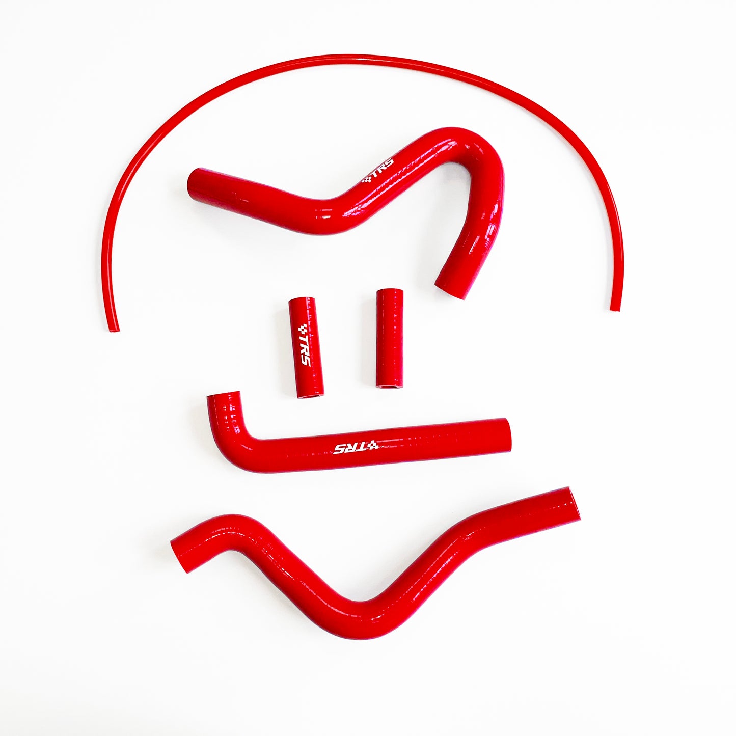 TRS Radiator Hose Kit for Dirt Bike Kawasaki KX250 94-02 (Red)
