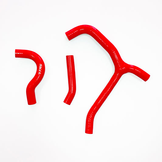 TRS Racing Silicone Radiator Coolant Y Hoses Kit Compatible With HONDA CRF250R CRF 250R 2014-2017 RED
