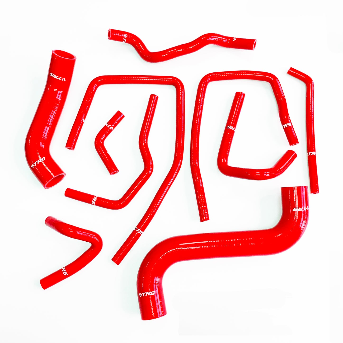 TRS Silicone Radiator Hose KIT for Subaru Impreza WRX STi GDA GDB EJ207 2000-2007 (Red)