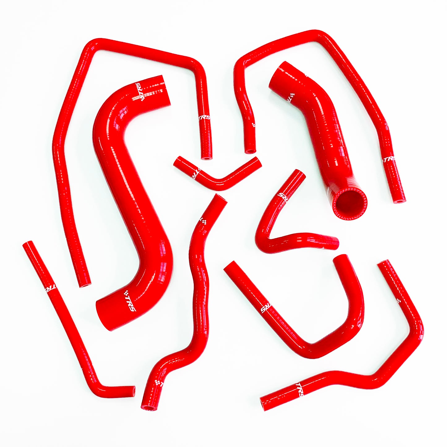 TRS Silicone Radiator Hose KIT for Subaru Impreza WRX STi GDA GDB EJ207 2000-2007 (Red)