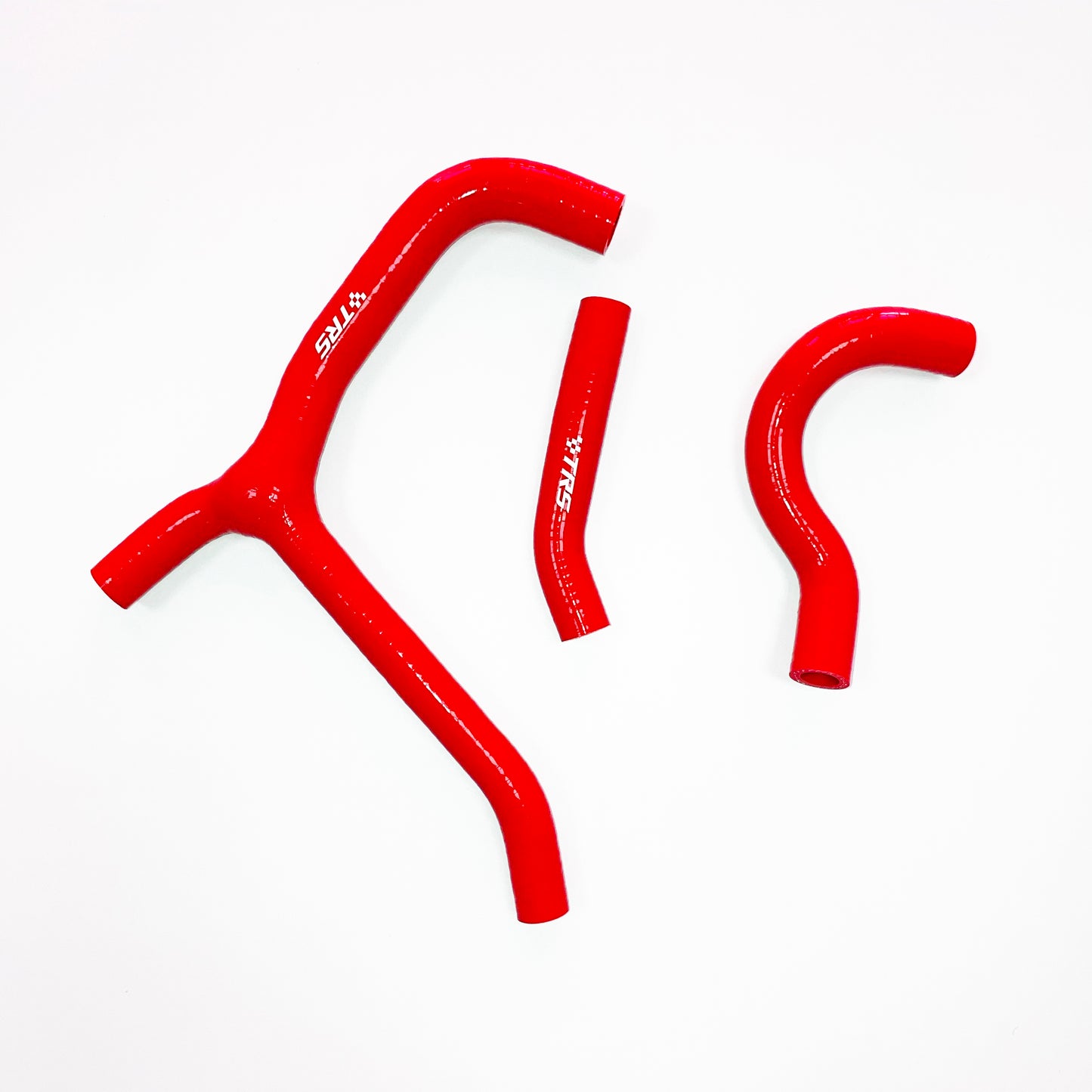 TRS Racing Silicone Radiator Coolant Y Hoses Kit Compatible With HONDA CRF250R CRF 250R 2014-2017 RED