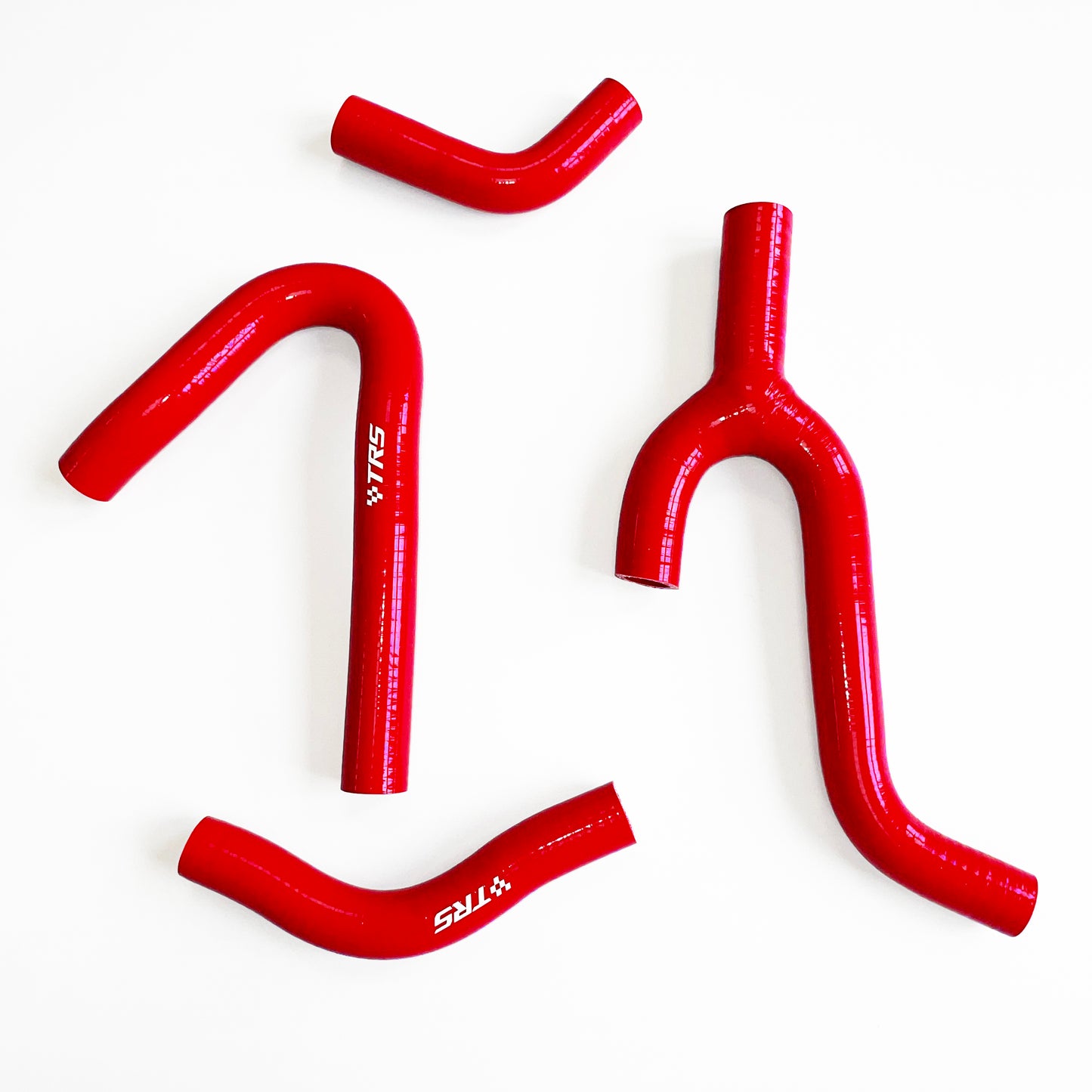 TRS Silicone Radiator Hose Kit Compatible with KTM 250 300 380 Ktm mxc 98-02 (Red)