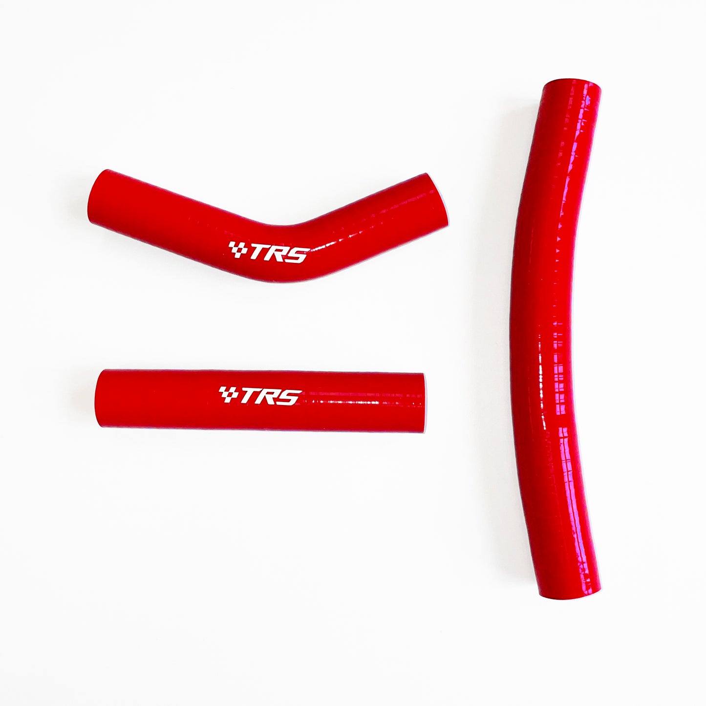 TRS Silicone Radiator Hoses For KTM 250SX 250XC 300XC (NO Thermostat) 2-Stroke 2007-2012 (Red)