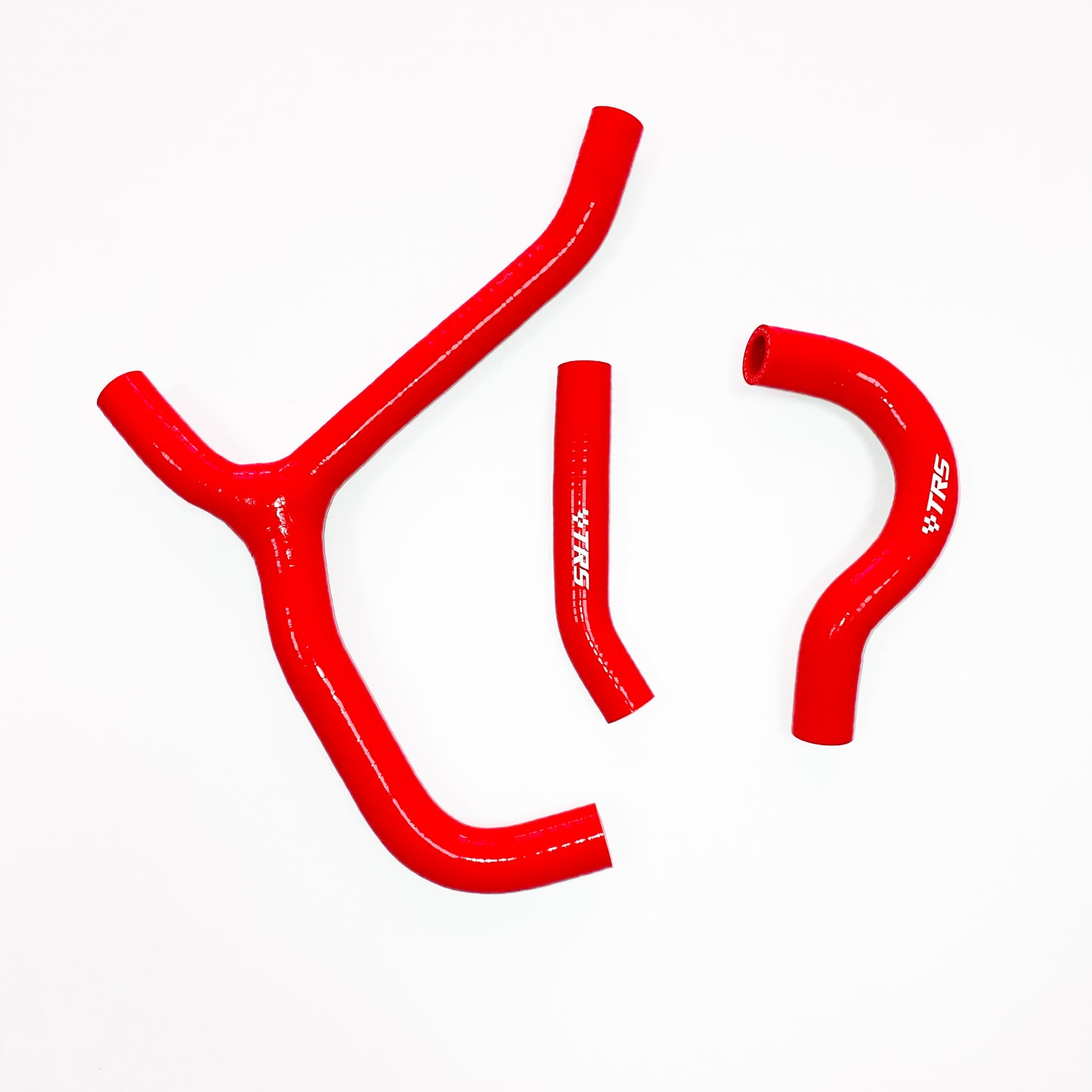TRS Racing Silicone Radiator Coolant Y Hoses Kit Compatible With HONDA CRF250R CRF 250R 2014-2017 RED