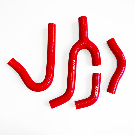 TRS Silicone Radiator Hose Kit Compatible with KTM 250 300 380 Ktm mxc 98-02 (Red)