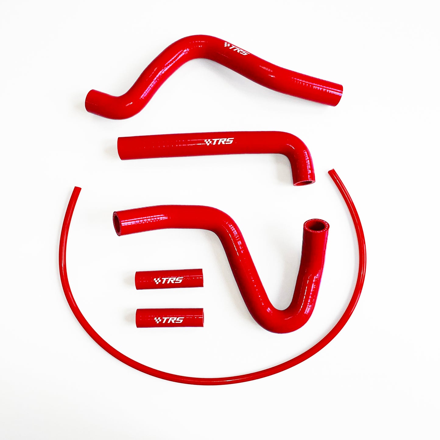 TRS Radiator Hose Kit for Dirt Bike Kawasaki KX250 94-02 (Red)