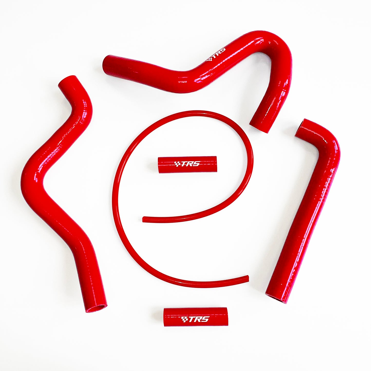TRS Radiator Hose Kit for Dirt Bike Kawasaki KX250 94-02 (Red)