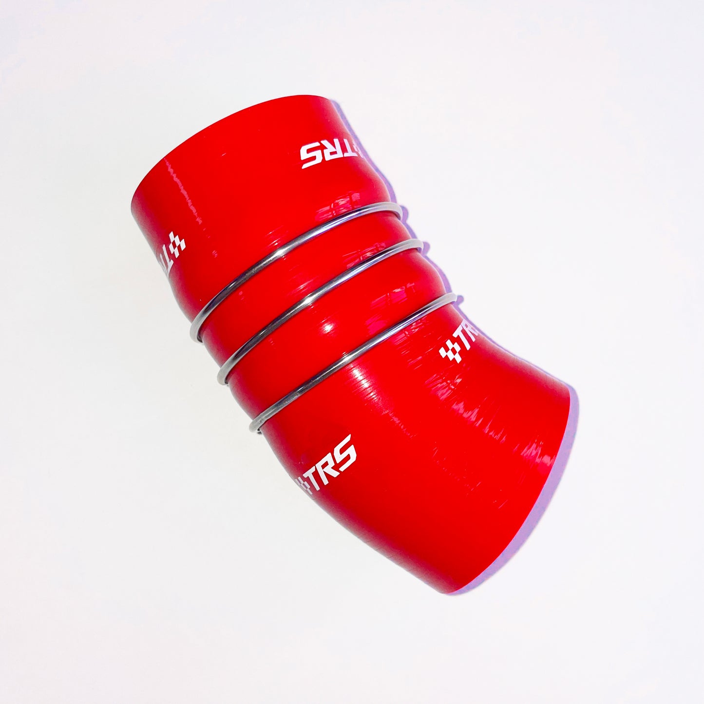 TRS Stainless steel reinforcement Silicone intercooler Boost Hose for BMW 335D E90 E91 E92 E93 (Red)