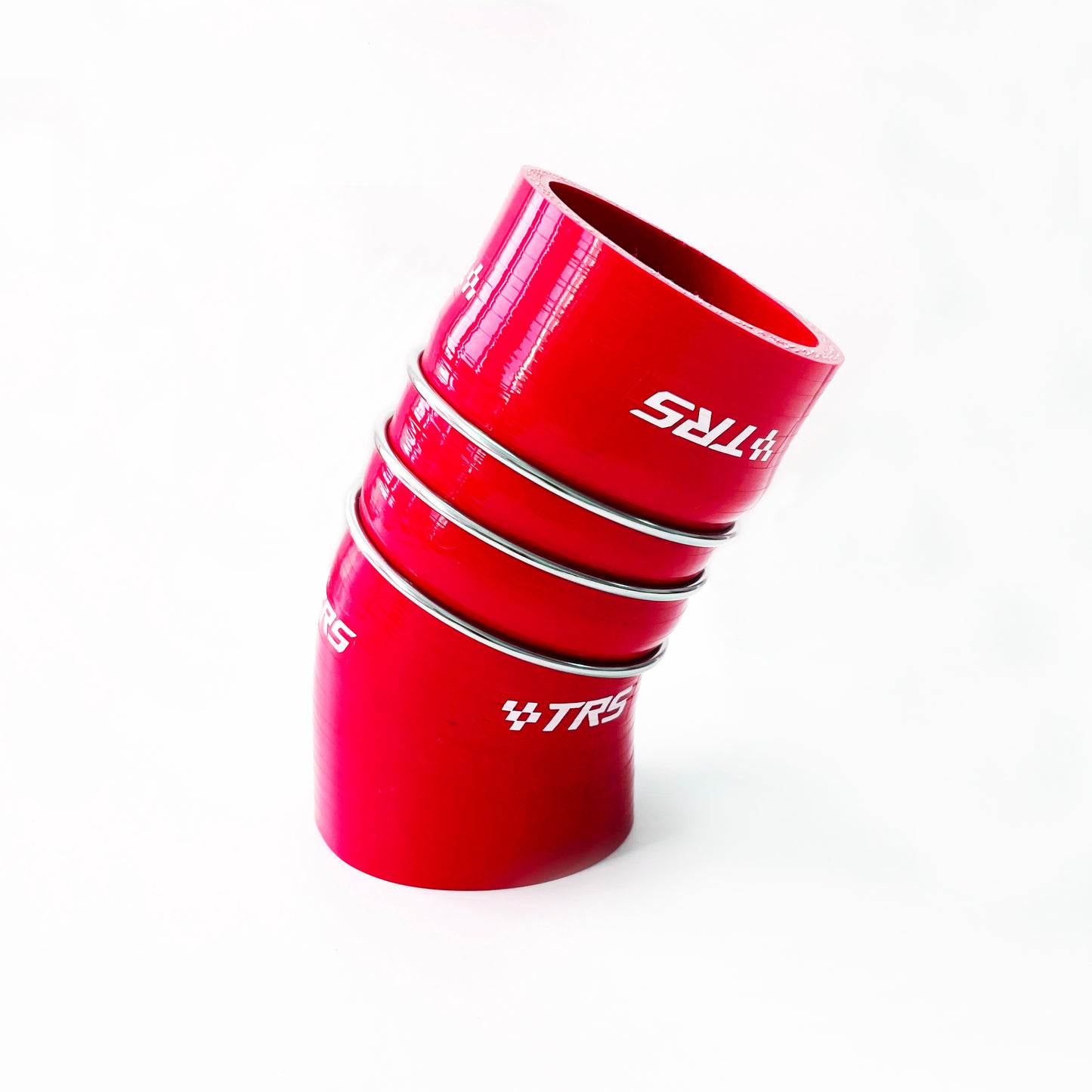 TRS Stainless steel reinforcement Silicone intercooler Boost Hose for BMW 335D E90 E91 E92 E93 (Red)