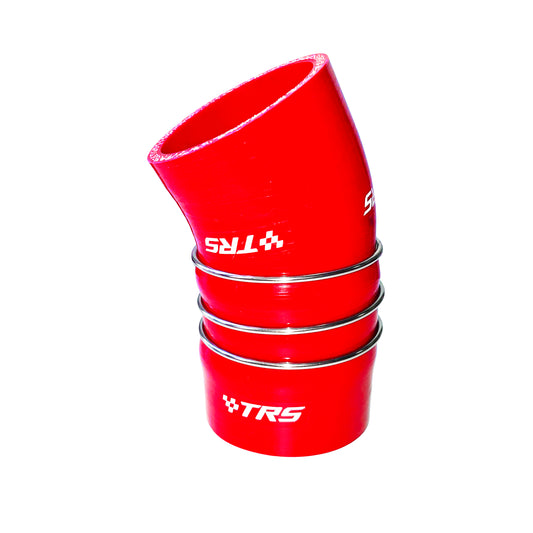 TRS Stainless steel reinforcement Silicone intercooler Boost Hose for BMW 335D E90 E91 E92 E93 (Red)