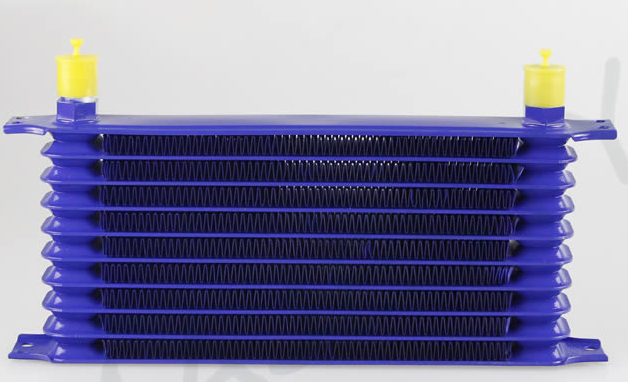 TRS Racing 262MM 10 Rows Universal Engine Oil Cooler Trust Style AN8/AN10 Inlet/Outlet