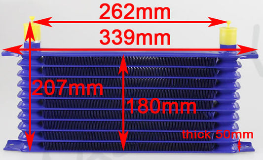 TRS Racing AN8 AN10 Universal 13 Rows Engine Trust Oil Cooler 262mm